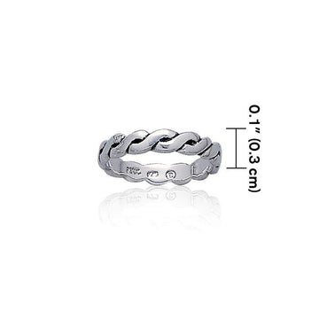Celtic Knotwork Sterling Silver Ring TR374 - Jewelry
